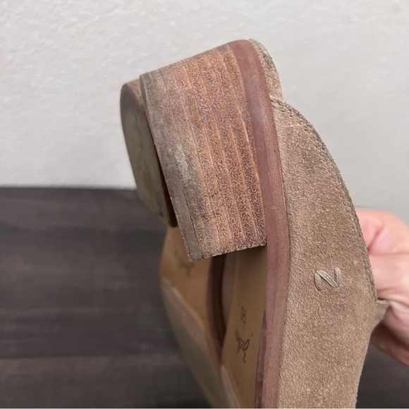 Zodiac tan leather slip on mules with heel western boho size 9.5 - Picture 9 of 14